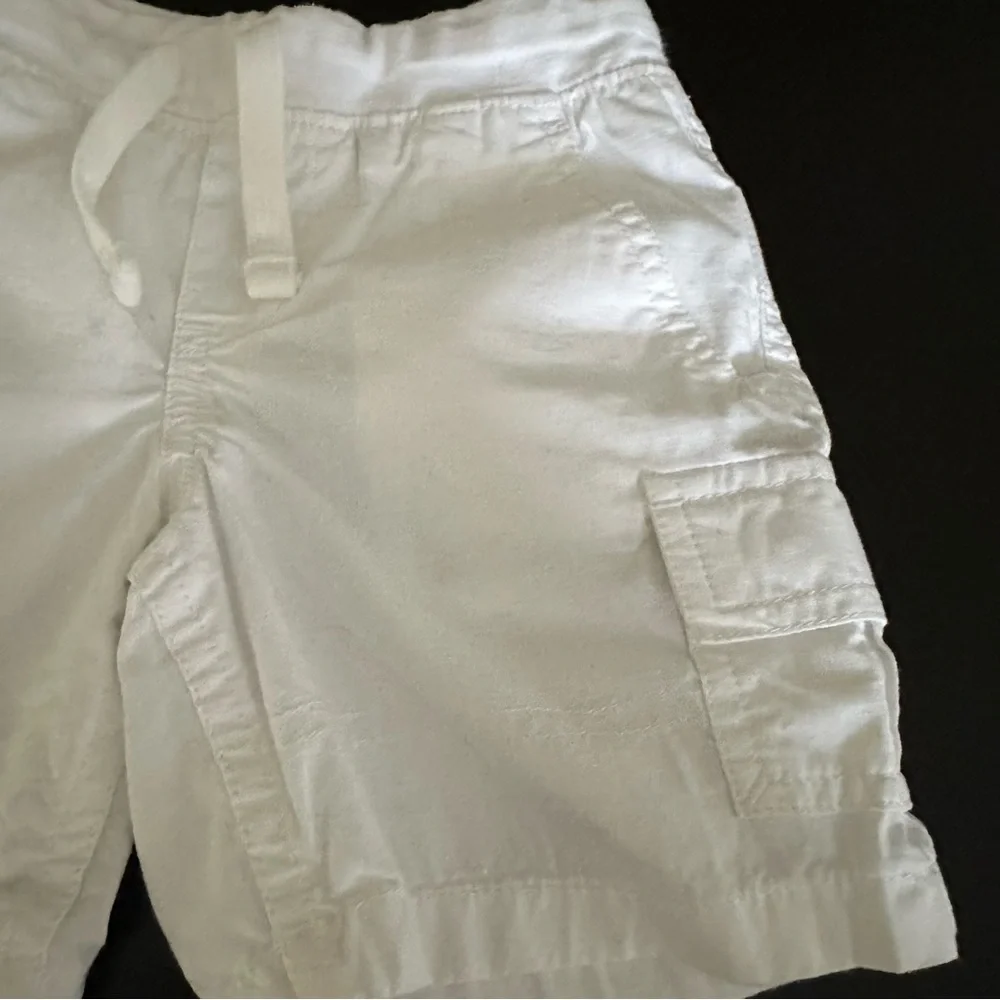 Polo Ralph Lauren Boys White Cargo Shorts | 100% Cotton | Size 2T